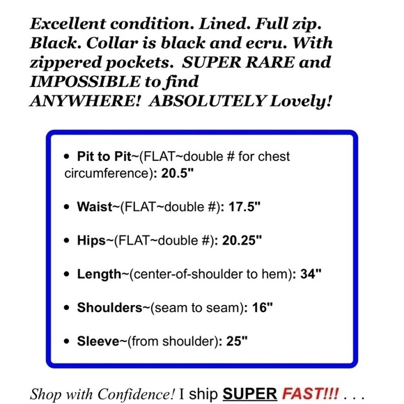 Guess Womens Sz L Black Wool Full Zip Up Plaid Collar Long Tunic Moto Coat - Picture 2 of 6